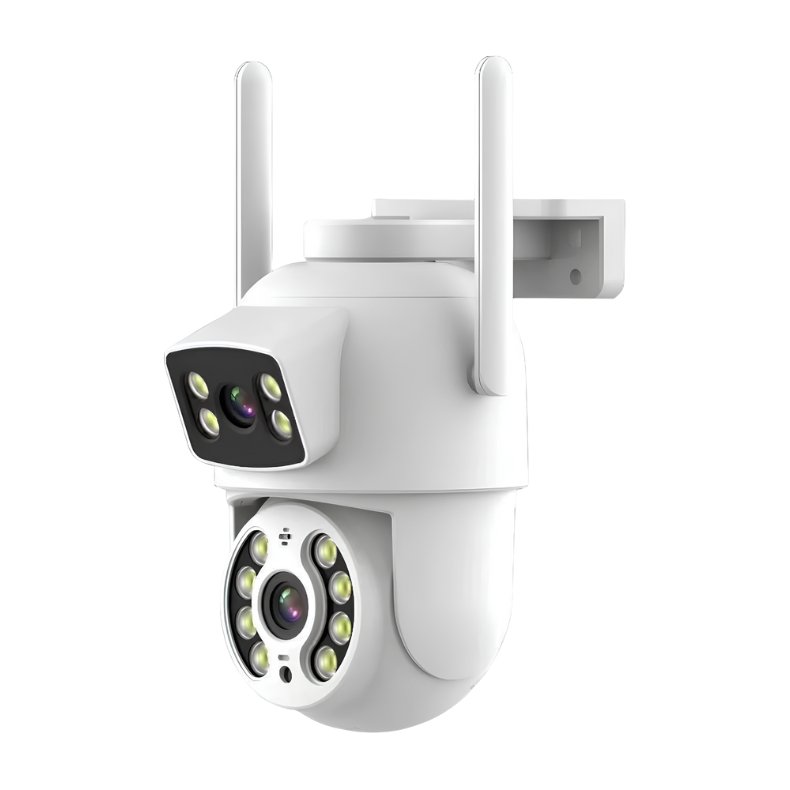 Câmera De Segurança com Lente Dupla ICSEE IP66 Wi-Fi 360° Sensor Movimento Visão Noturna