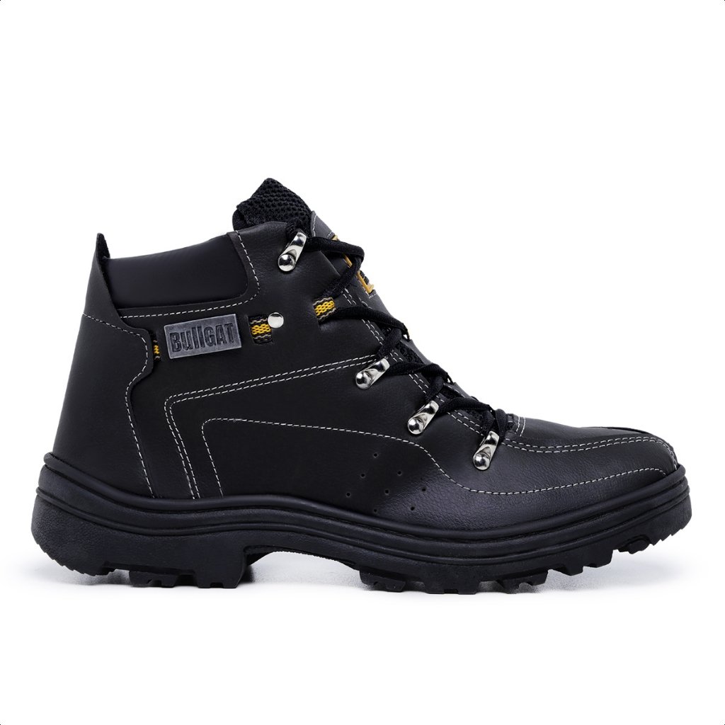 Bota Masculino Coturno Bullgat Cano Médio Motoqueiro Da Moda