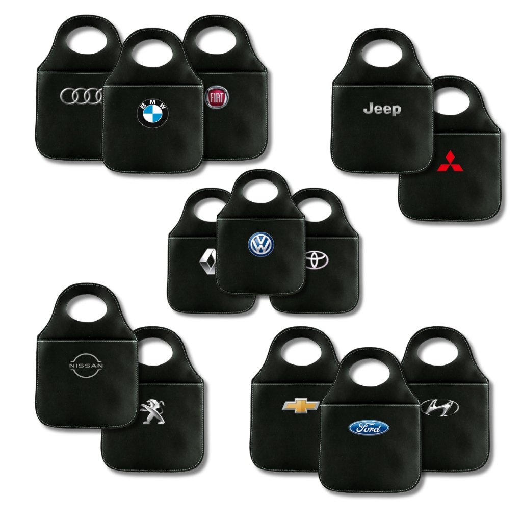 Lixinho Para Carro Organizador Couro Personalizado Universal