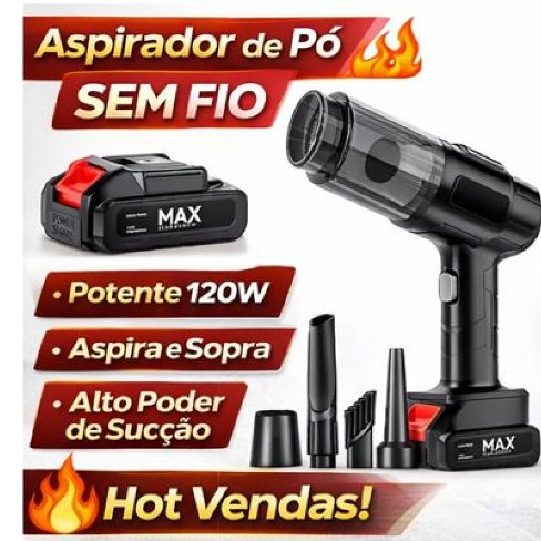 Aspirador De Pó Para Carro Soprador De Poeira Sem Fio Recarregável De Alta Potência Envio imediato