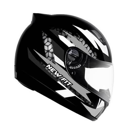 Capacete Moto Fechado Ebf New Fit Viseira Cristal Várias Cores Antirrisco Inmetro Leve Confortável