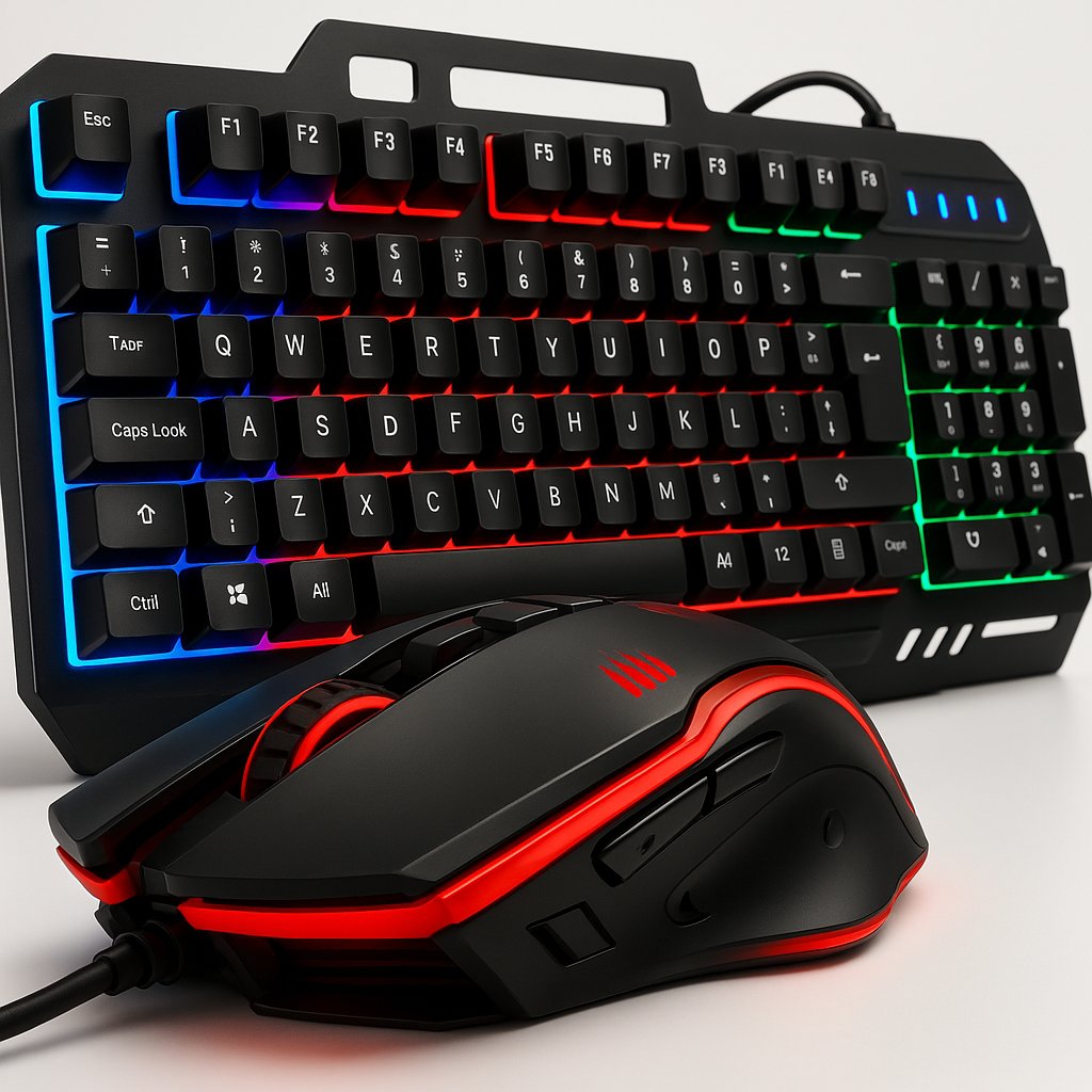 Teclado Gamer Semi Mecânico Com Led Rgb Usb Português/BR Pc Ps4 Com Suporte Para Celular