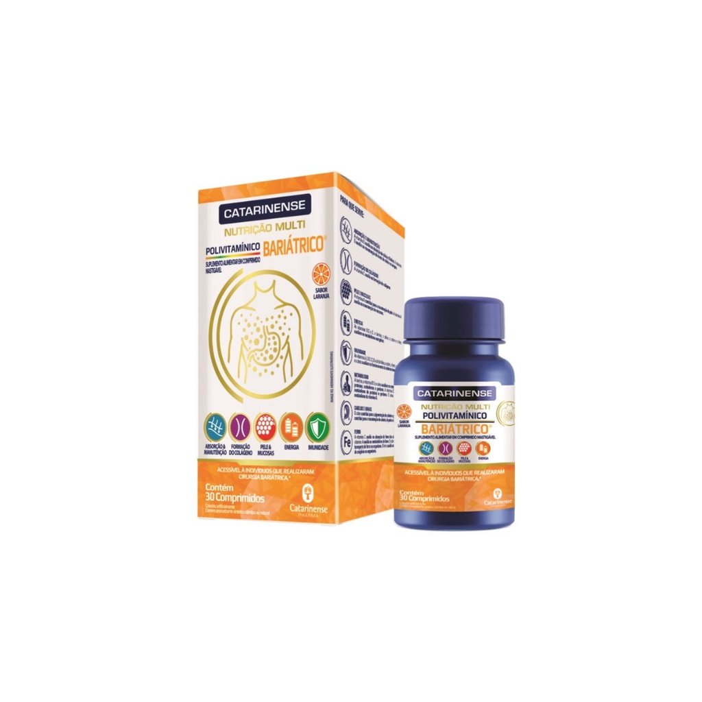 Polivitamínico Bariátrico 30cpr Mastigável - Catarinense