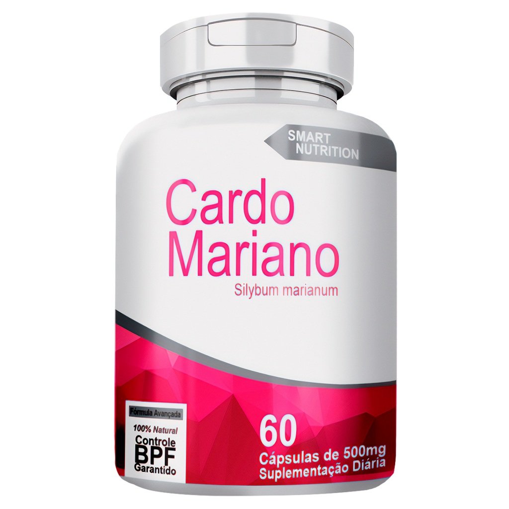 Cardo Mariano 500mg 60caps Suplementação Diária Premium