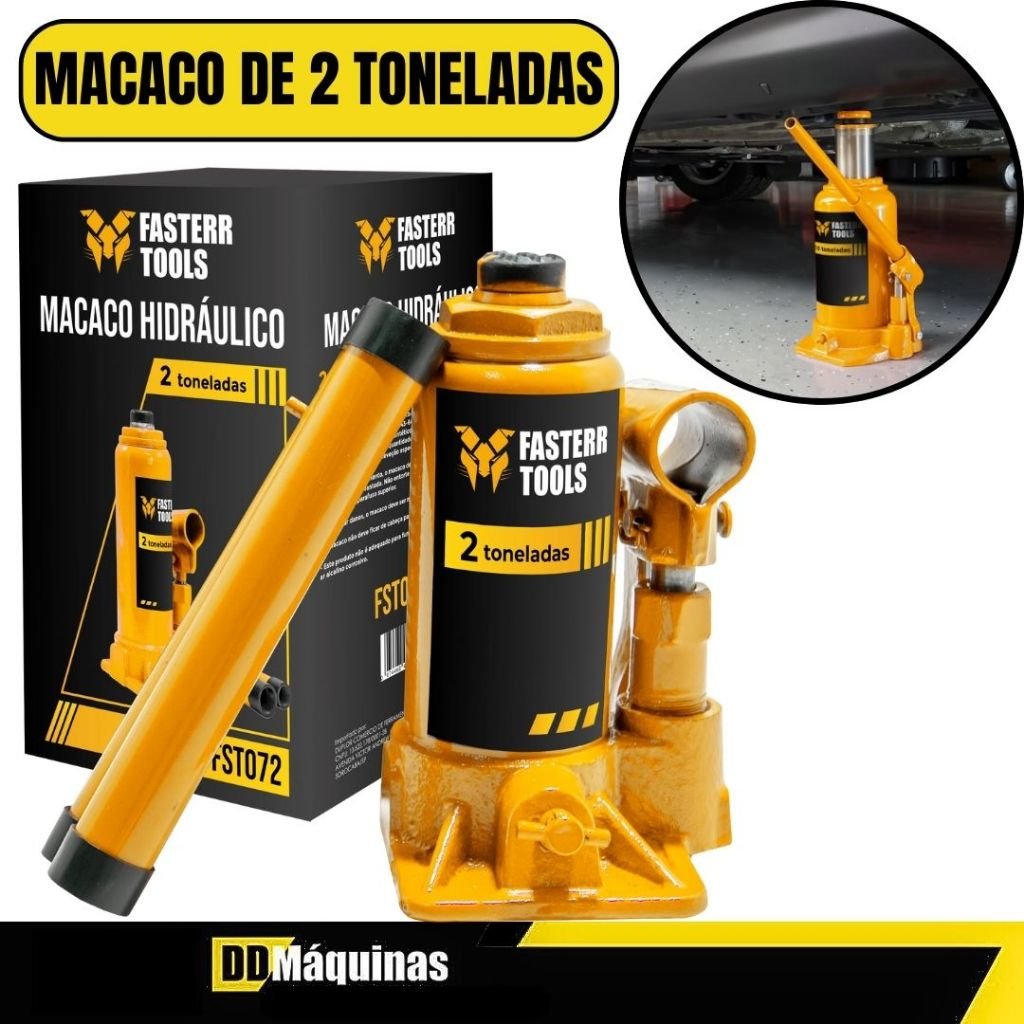 Macaco Hidráulico Garrafa 2 Toneladas - Fasterr