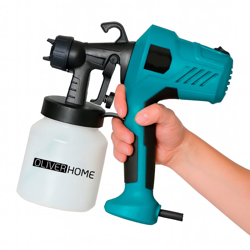 Pistola Elétrica Para Pintura Pulverizador de Tinta com Bico e Compressor 450w - OliverHome