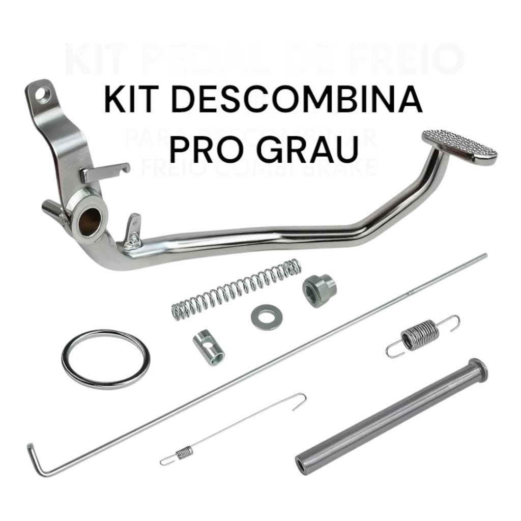 Kit Pedal De Freio Cg Titan Fan Start 160/150/125 Descombinar Desativar O Combi Brake CG 160 14 a 26