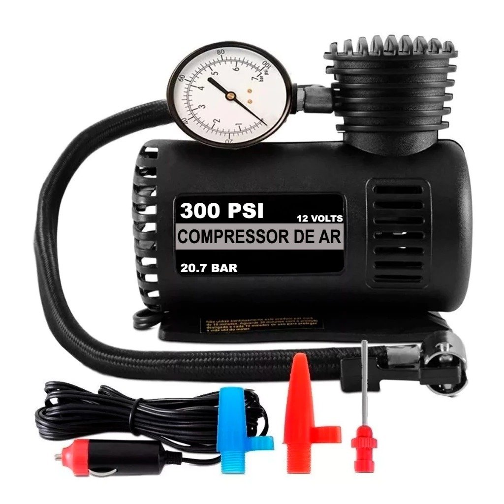 Mini compressor de ar de carro 300psi 12v adequado para pneu de carro motocicleta bicicleta colchão bola