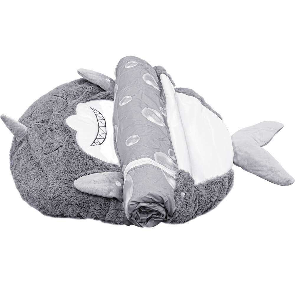 PELUCIA SACO DE DORMIR 3 EM 1 TUBARAO BBR