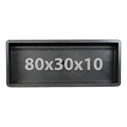 Kit 4 Formas Para Guia Meio Fio De Calçada 80x30x10 Gme