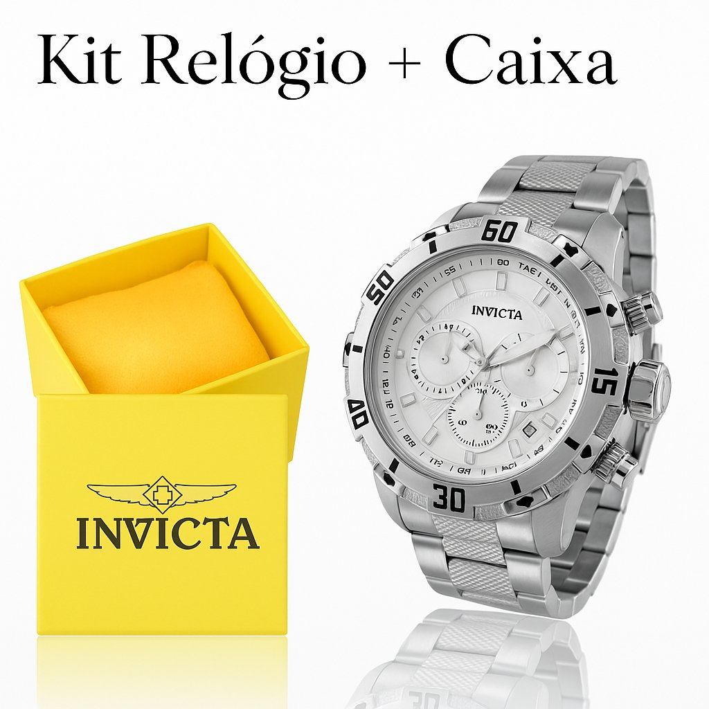 Kit Relógio em Aço Masculino + Caixa Luxo Original Elegância e Durabilidade