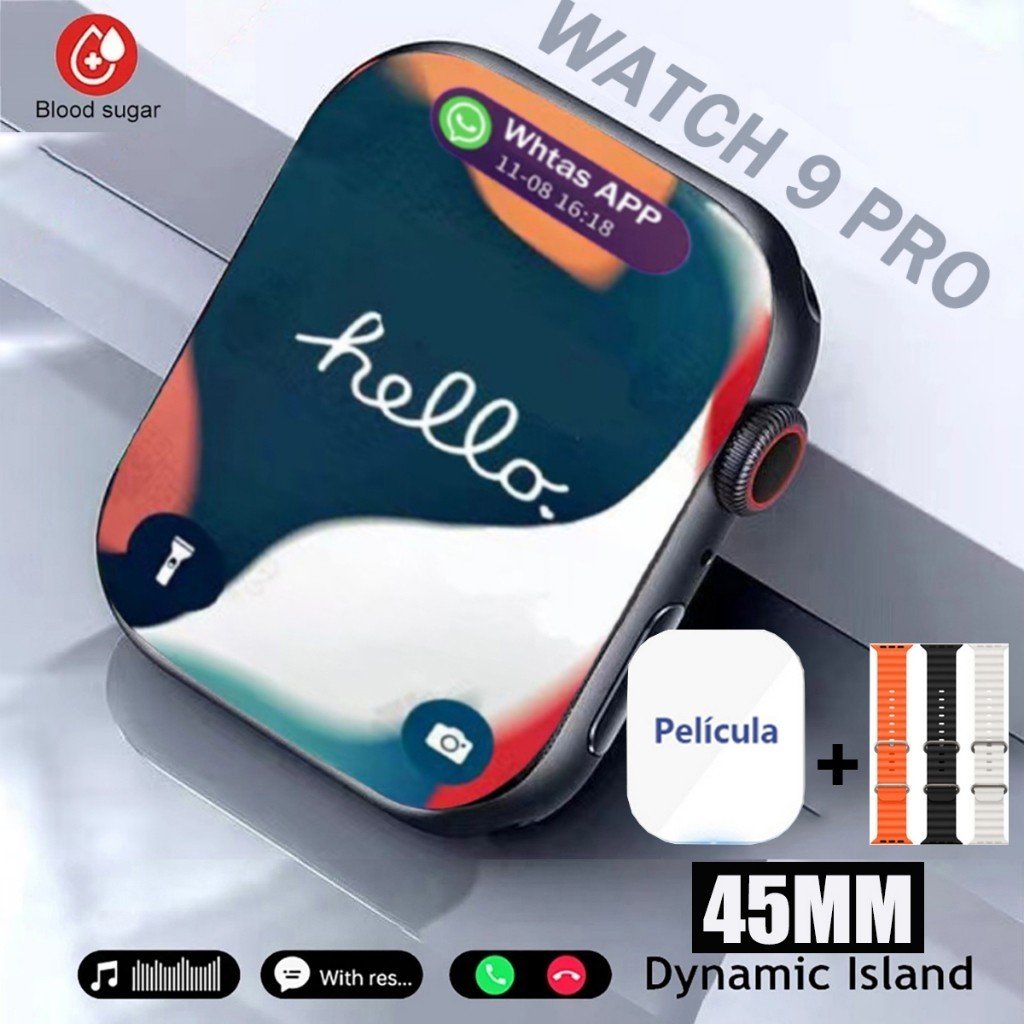 Relógio Smartwatch S20 Pro MINI 38MMCarregamento sem fio relógio inteligente Watch S20 PRO Max 49MM Bluetooth Chamada