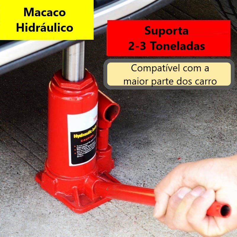 Macaco Hidráulico Tipo Garrafa 2,0 3,0 5,0 Toneladas Carro