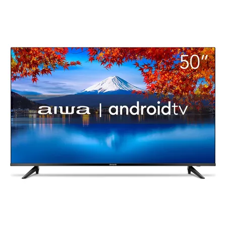 Smart Tv Aiwa 50 Android 4k Borda Ultrafina Hdr10 Dolby Áudio Aws-tv-50-bl-02-a