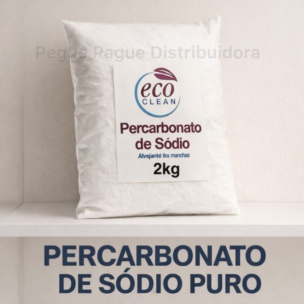 Percarbonato 100% Puro Eco Clean 2KG limpeza em geral, clareador de roupas Premium 2KG,1KG,500G