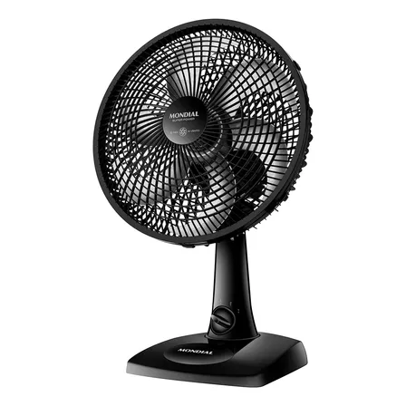 Ventilador De Mesa 40cm Super Power Mondial 140w - Vsp-40-b 40 Cm 60hz Preto 127v Prata Plástico 6