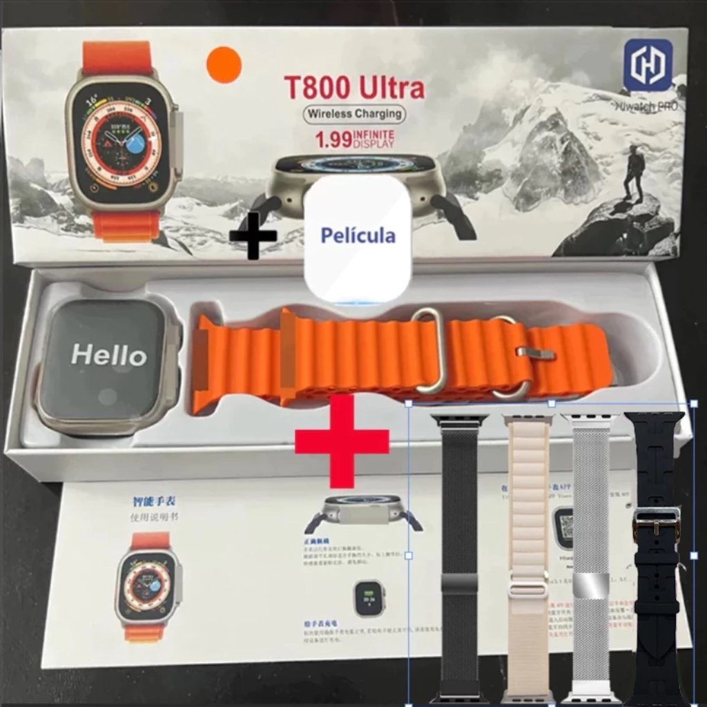 2025 Nova Série 8 Relógio Esportivo Sem Fio À Prova D'água Ultra Smart