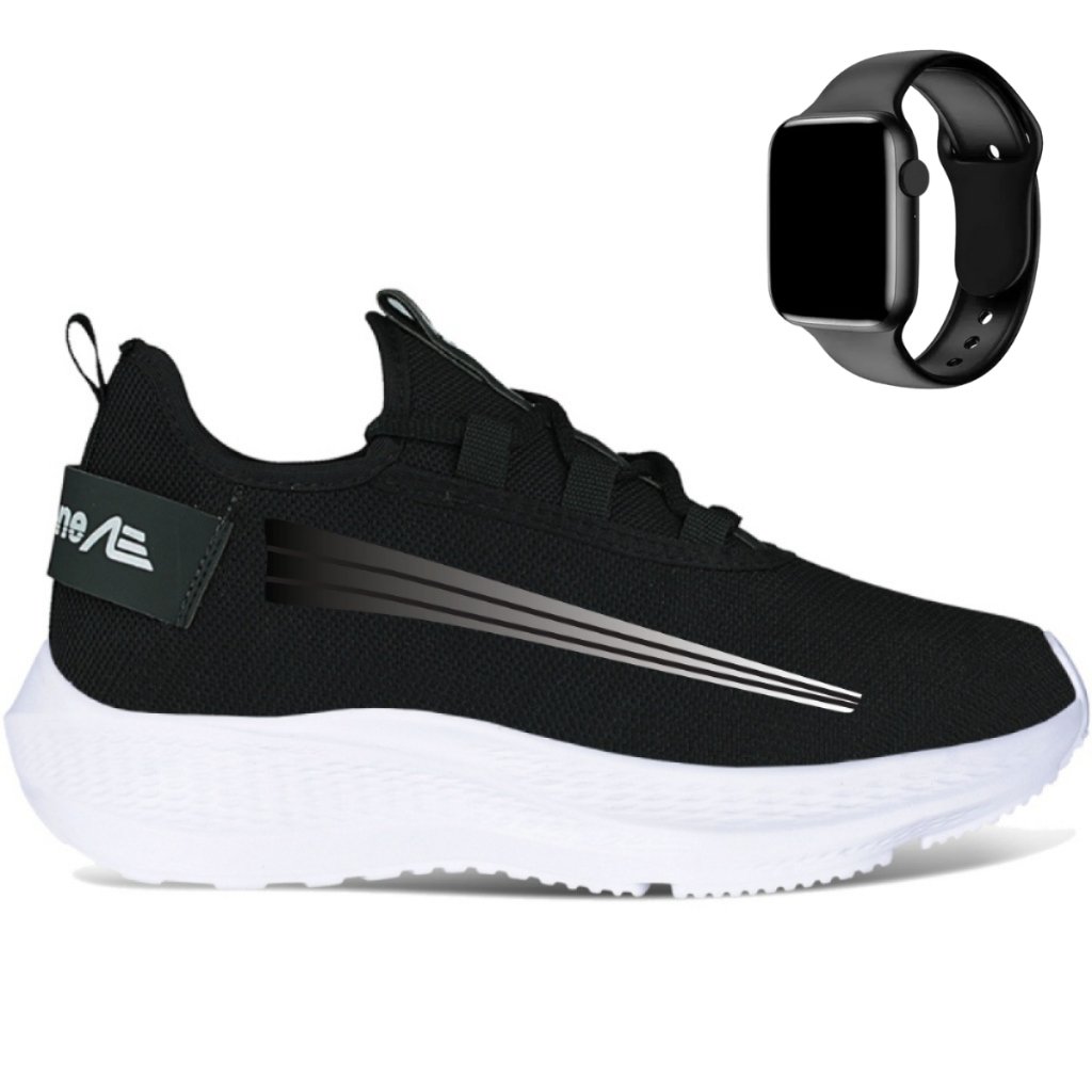 TENIS MASCULINO ACADEMIA CAMINHADA TREINO ADAPTION KIEV COM RELÓGIO DIGITAL