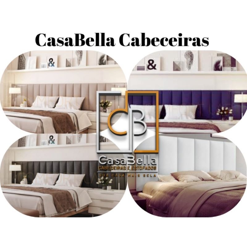 1 Modulo P/ Cabeceira Estofada Adesiva Várias Cores