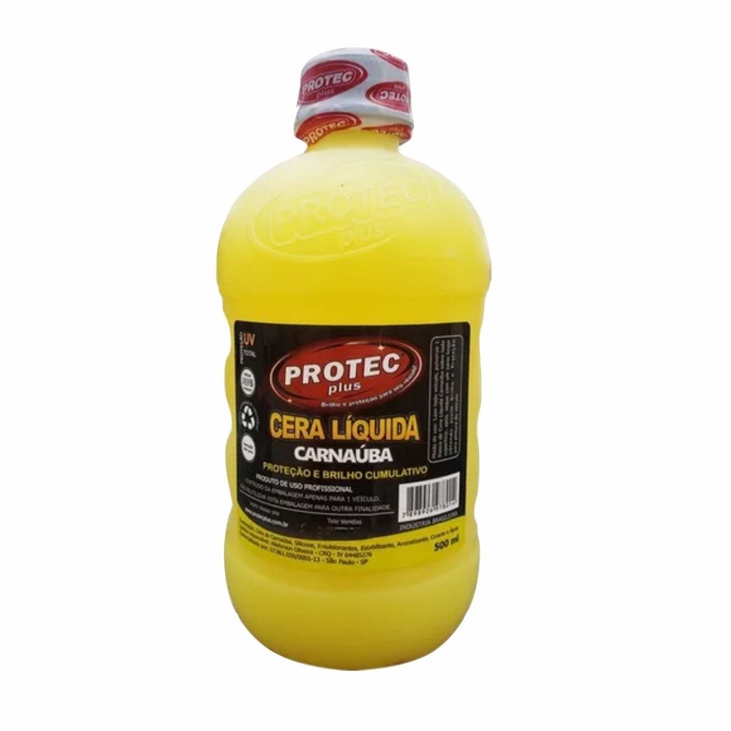 Cera liquida para carro carnaúba 500ml (protec)-JD