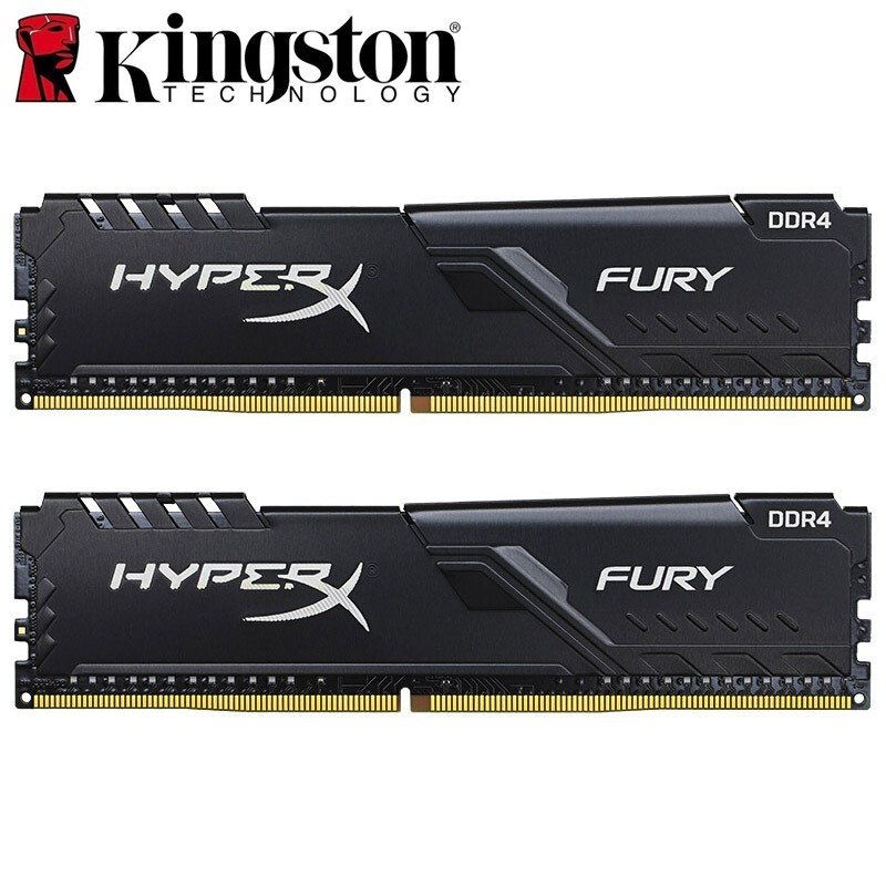 Kingston HyperX FURY DDR4 16GB 8GB 4GB 3200MHz 2666MHz 2400MHz 2133M PC4 Memória RAM Desktop 288Pins