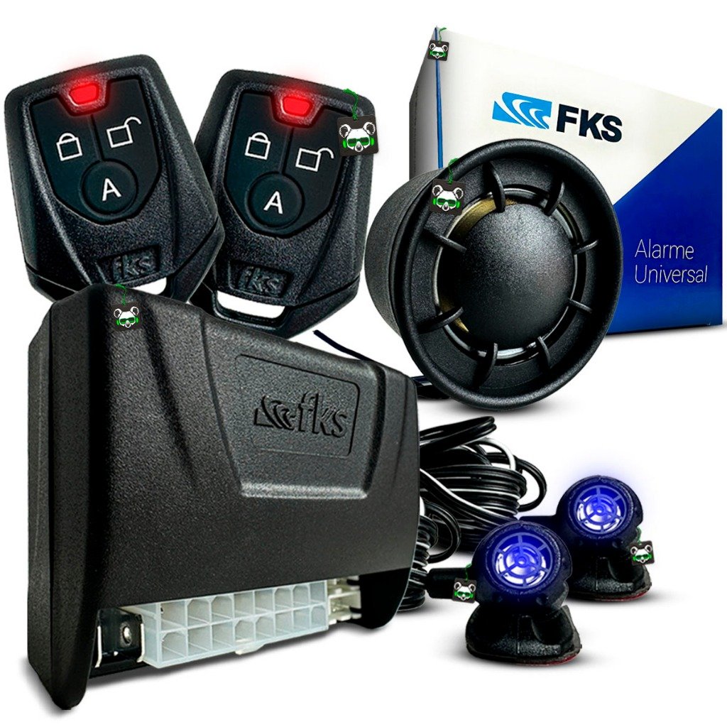 Kit Alarme Automotivo Universal Bloqueio Fk902 Cb Controle