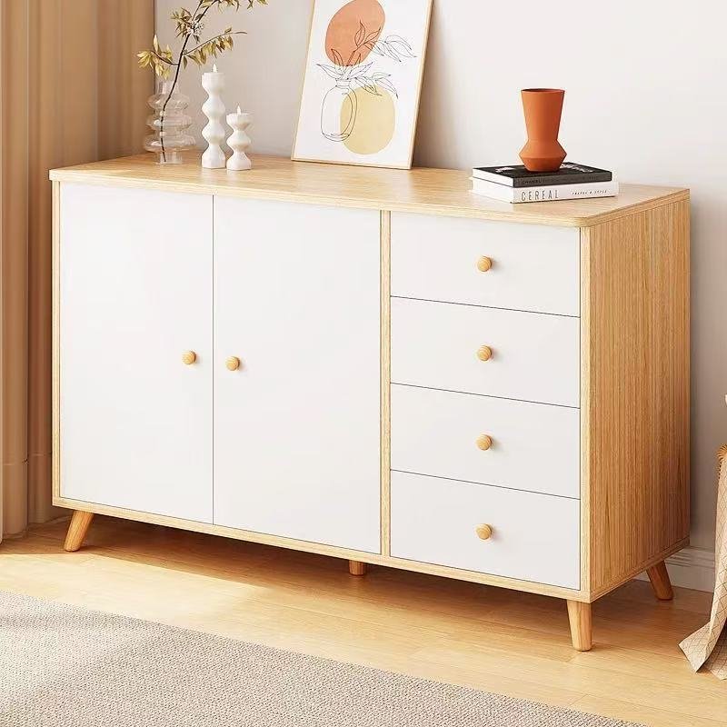 Armário de armazenamento guarda-roupa de madeira gaveta cômoda quarto nórdico moderno