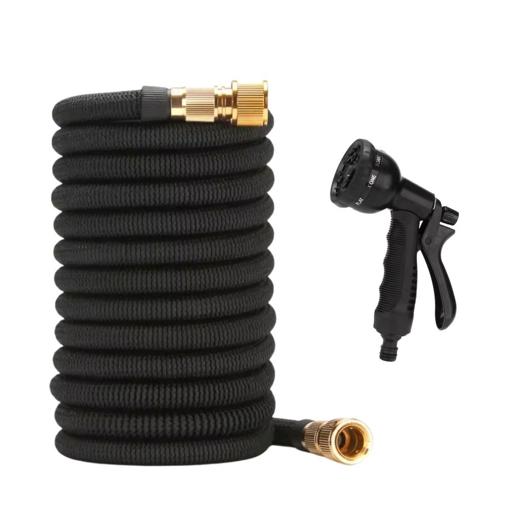 Mangueira Mágica Retrátil Expansível Flexível De Jardim Bico Pulverizador Esguicho até 37 Metros