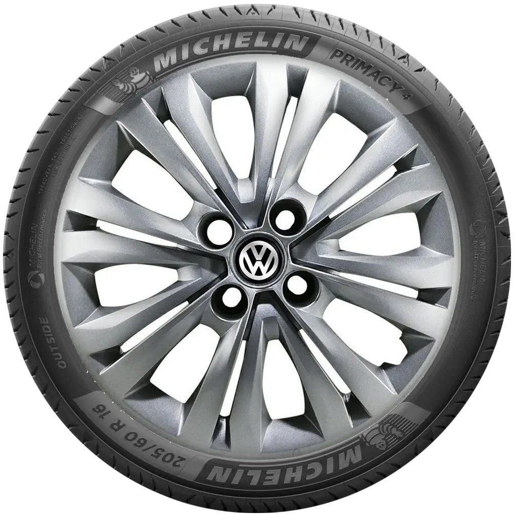 Kit 4 Calota Aro 14 VW Gol Saveiro Voyage Emblema Acessórios Para Carro Volkswagen