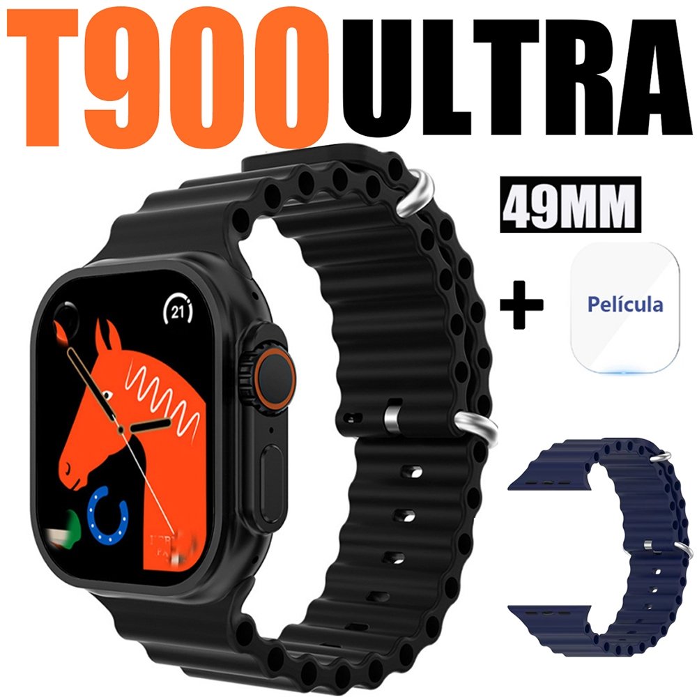 Smartwatch Watch T900 Ultra Série 9 Super Amoled Prova D'Água Lançamento 2025 Novo 49 mm