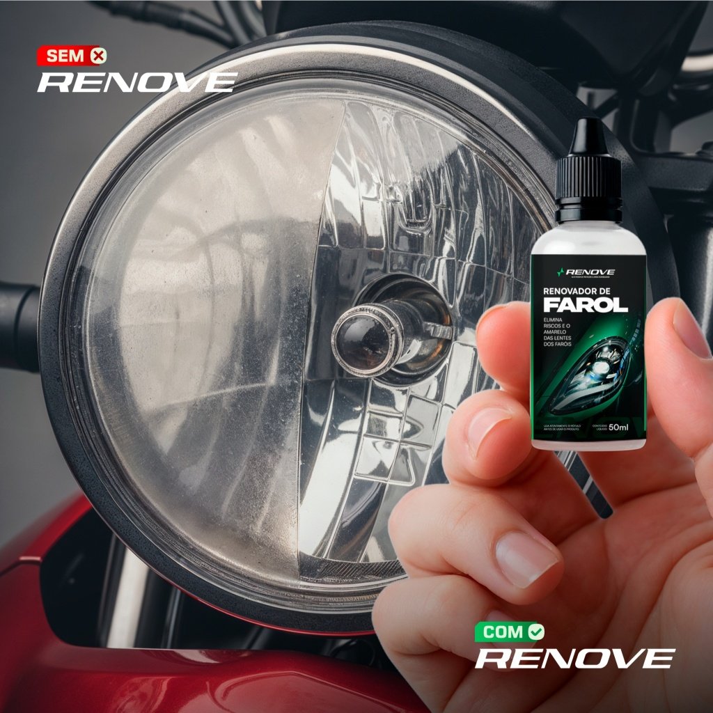Renovador de Farol RENOVE – Remove Amarelado e Aspecto Fosco Revitalizador