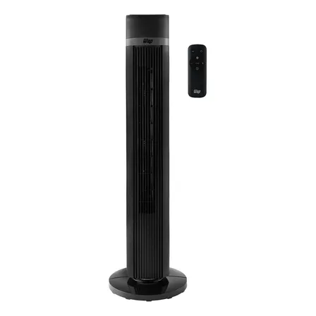 Ventilador De Torre Wap Air Silence Com Ajuste De 4 Velocidades 30 Cm 50/60 Hz Preto 127v Plástico