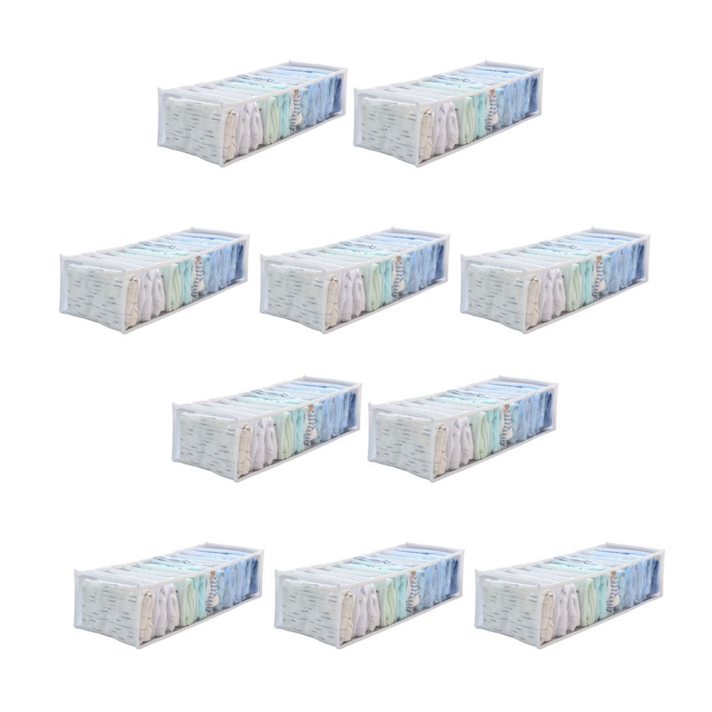 Kit 10 Colmeias Organizadoras P2 (40x15x10) - Baby, Roupas de Bebê, Cueca, Gavetas, Biquínis, Sungas - Casa e Ordem