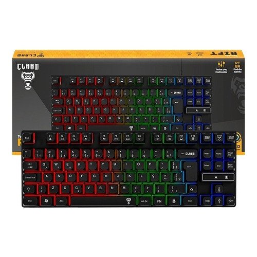 Teclado Gamer Rgb Membrana Rainbow 80%