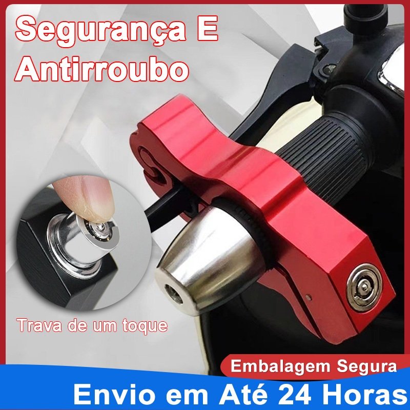Trava Antifurto Trava Manete Freio Acelerador Moto Reforçado Lock Para