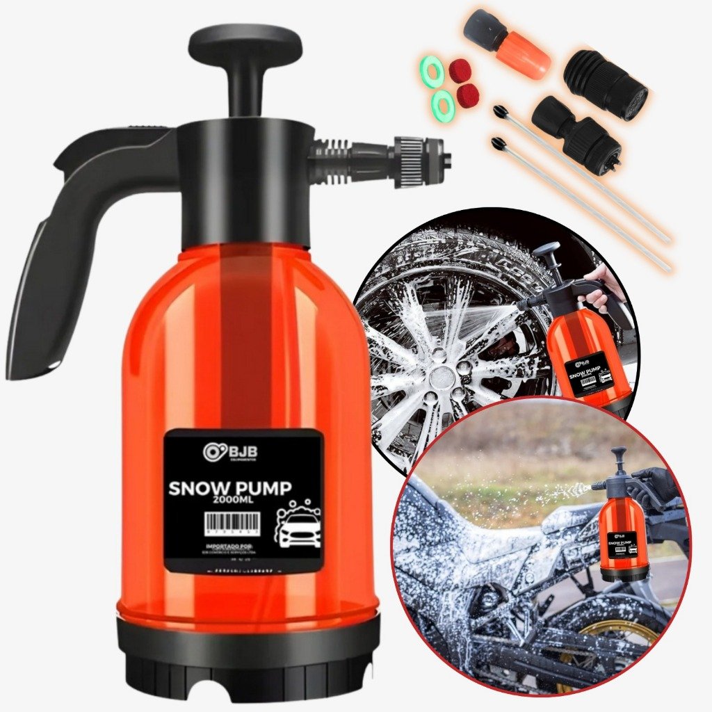 Snow Foam Pulverizador Espuma Manual 3 Em 1 , 2000ml Profissional Premium - BJB equipamentos