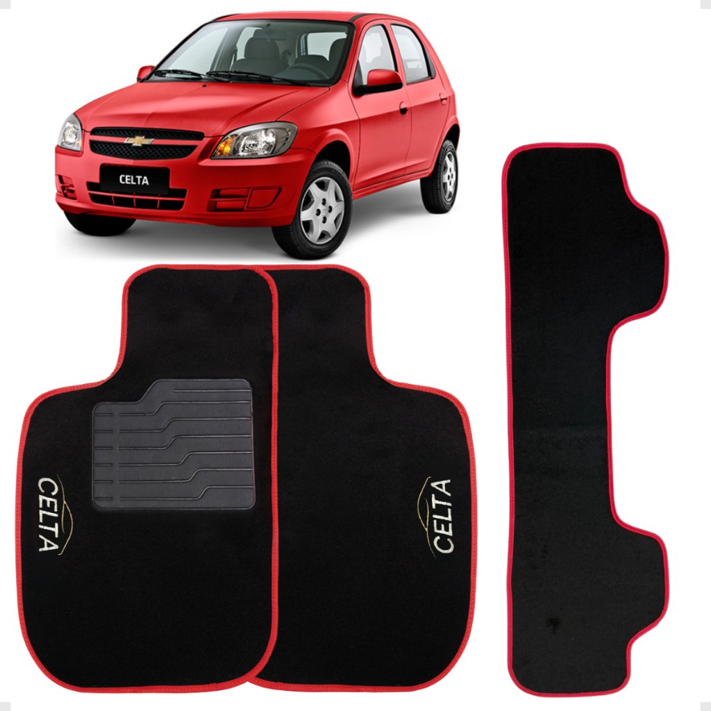 Jogo De Tapete - Carpete - GM - Celta - 2001 - 2014 - Automóvel - Carro