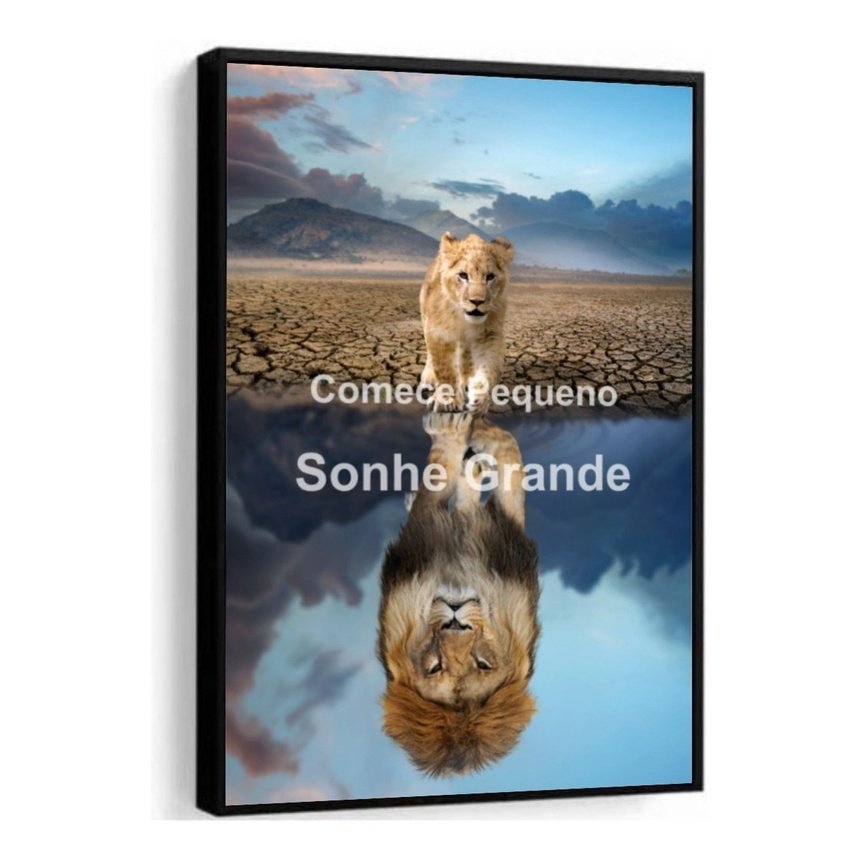 Quadro Decorativo Moderno Frase Motivacional Para Escritório