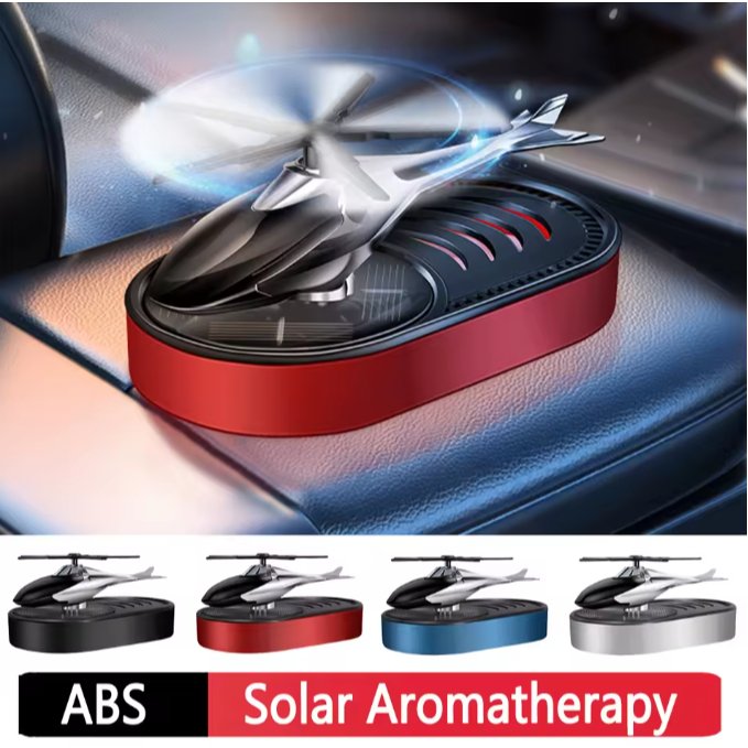Energia solar Helicóptero Aromatizador Solar Veicular Cheirinho Para Carro Cor Sortido
