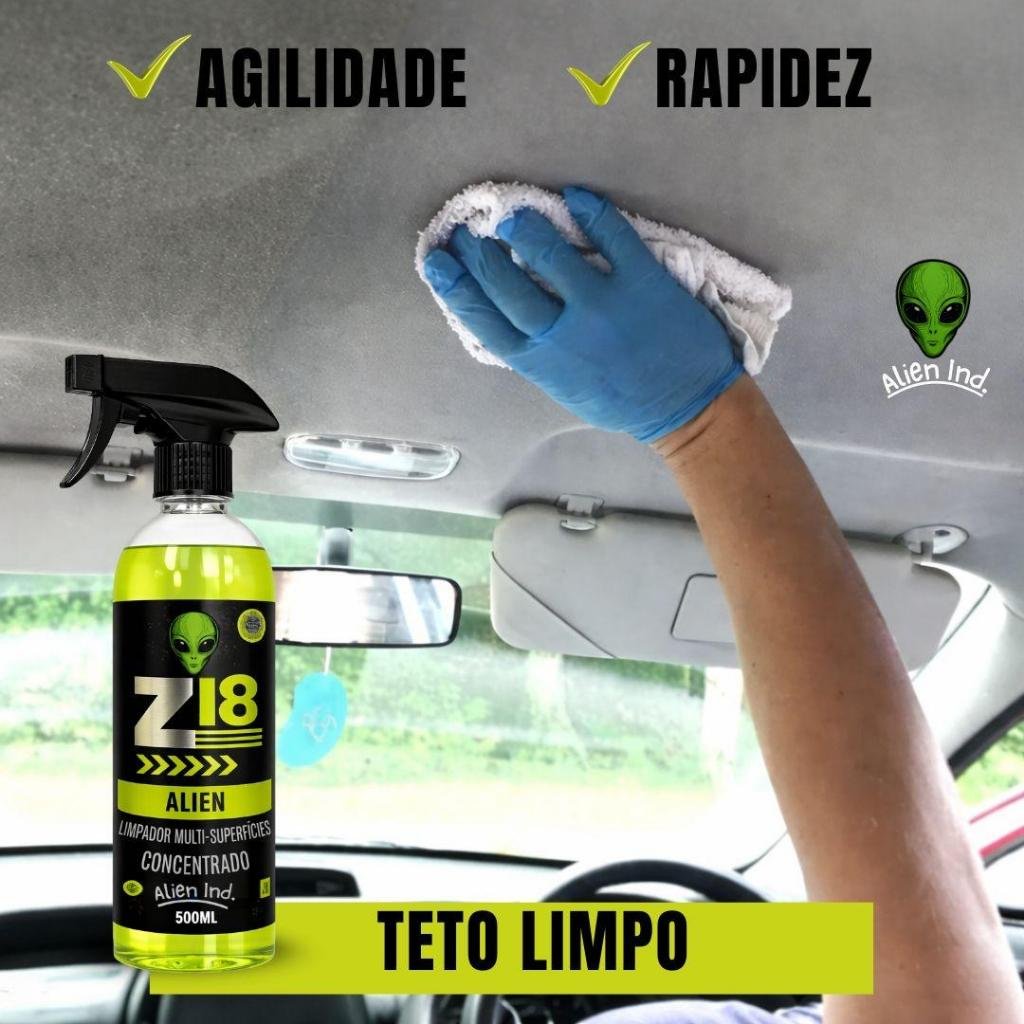 Limpador Multiuso Z18 Concentrado Alien Ind Tira Manchas Limpa Tudo 500Ml + Borrifador