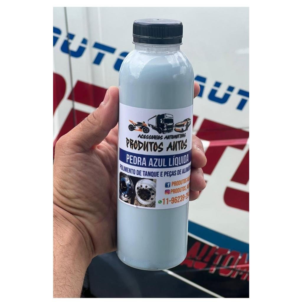 PEDRA AZUL LÍQUIDA PARA POLIMENTO DE ALUMINIO