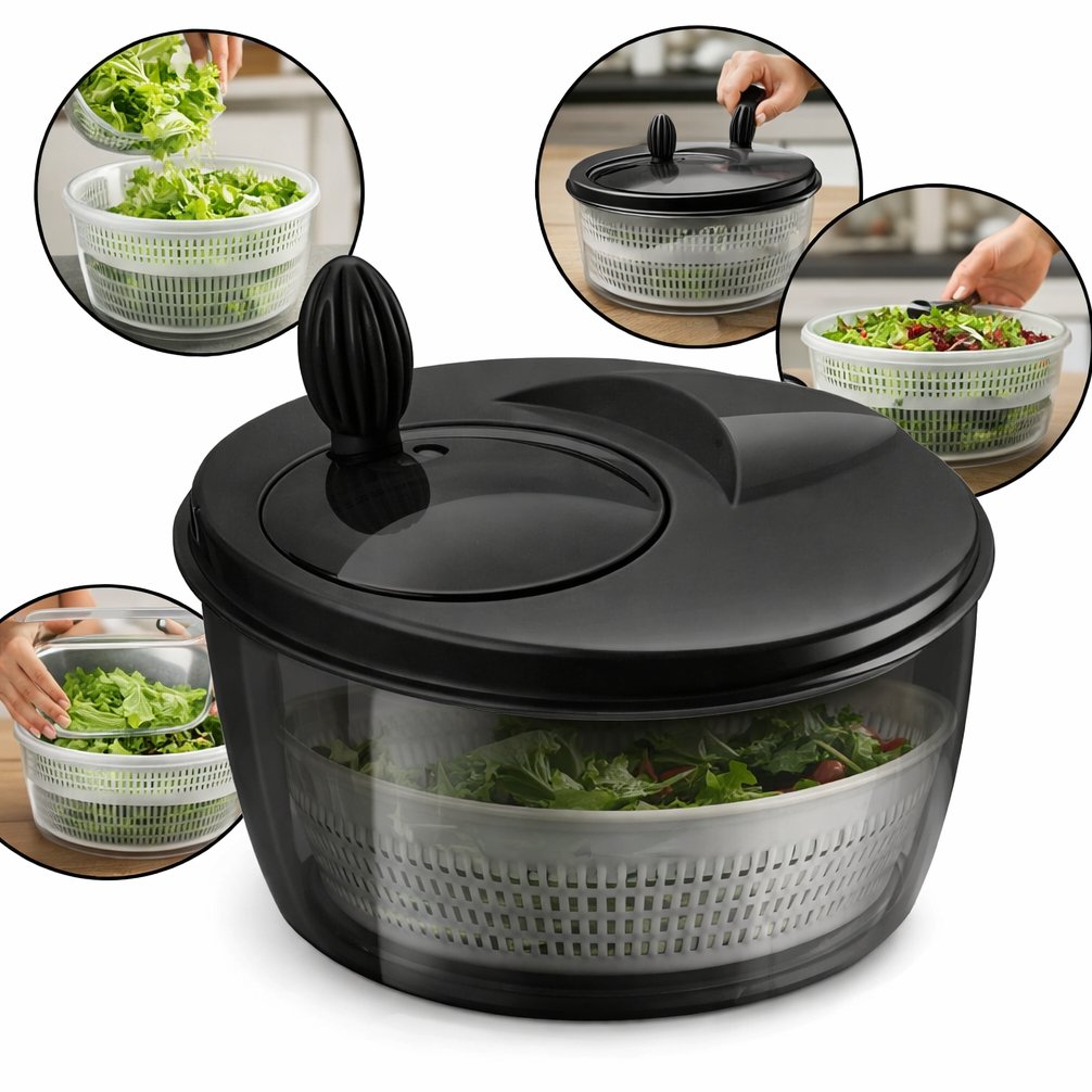 Centrífuga De Salada Secador Verduras  Manual 4l
