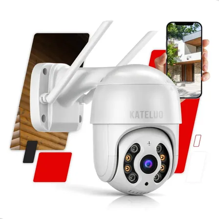 Câmera De Segurança Wifi Yoosee Externa Mini Dome Full Hd Infravermelho Prova D'água Kateluo Branco