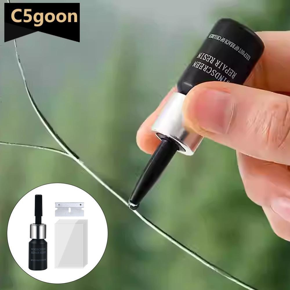 C5GOON Kit De Reparo De Vidro Automotivo , Para-Brisa , Rachaduras E Arranhões , Resina Adesiva  Líquido Manutenção De
