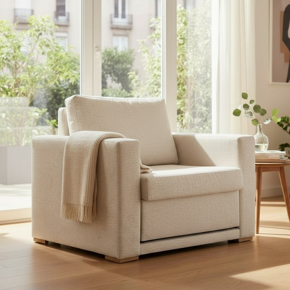 Poltrona Cama Hermes Luxo Castellar Móbile