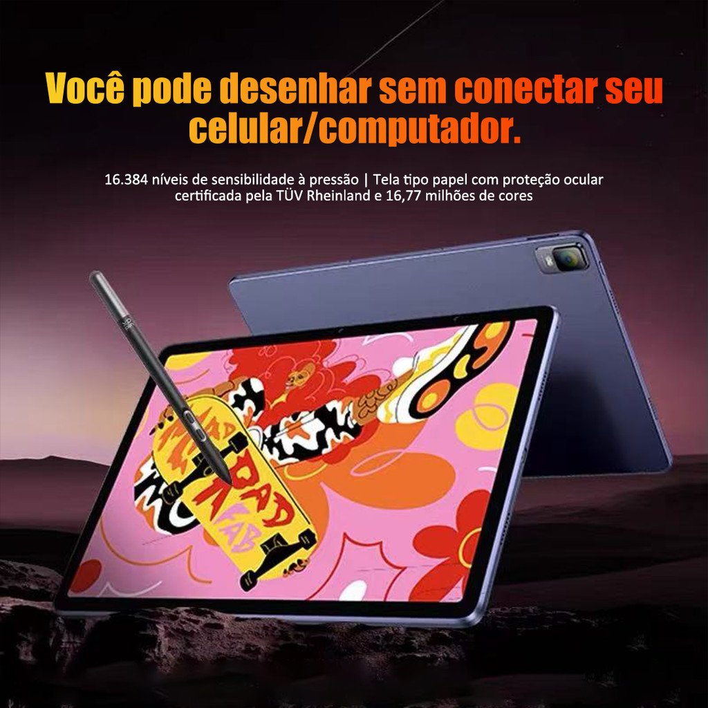 Tablet Android 12.2" Magic Drawing Pad 8GB RAM 256GB ROM - Tela 3:2 Quad HD, Caneta 16K Pressão, 8000mAh
