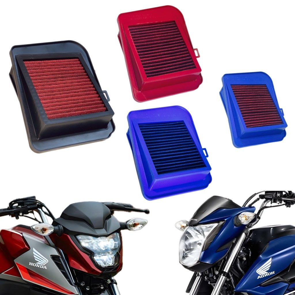 Filtro Ar Esportivo Lavável Titan / Fan 150 / 160  2014 Até 2025 *SEM MOLDURA*