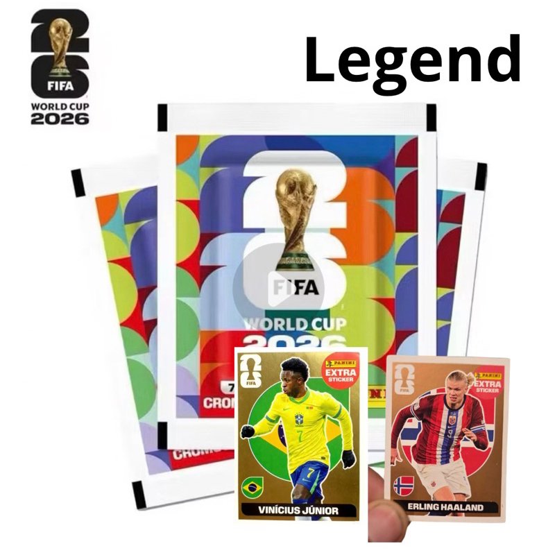 Pacotinho Legend Copa 2026 Panini | Garantido Extra Sticker - 1 Legend Garantida