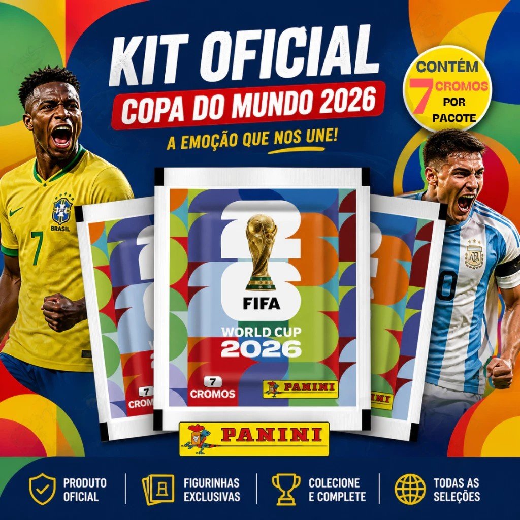 Álbum Oficial da Copa 2026 Panini Brochura Barato (originais )